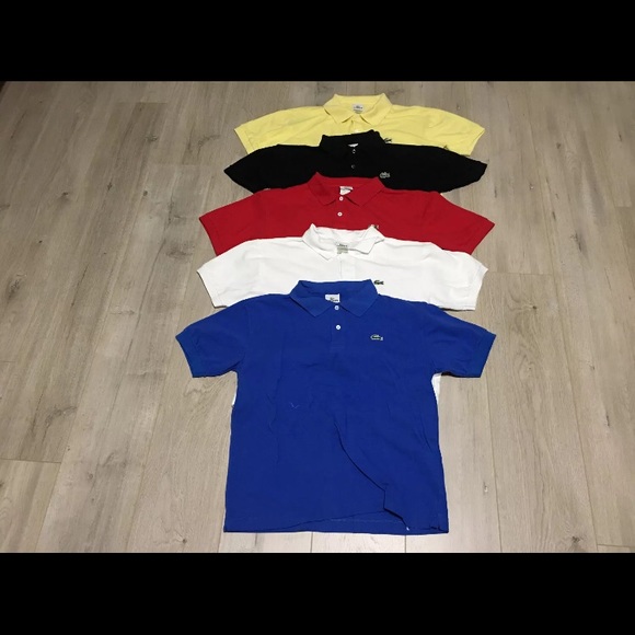 5 Lacoste men’s polo shirts - Picture 2 of 2